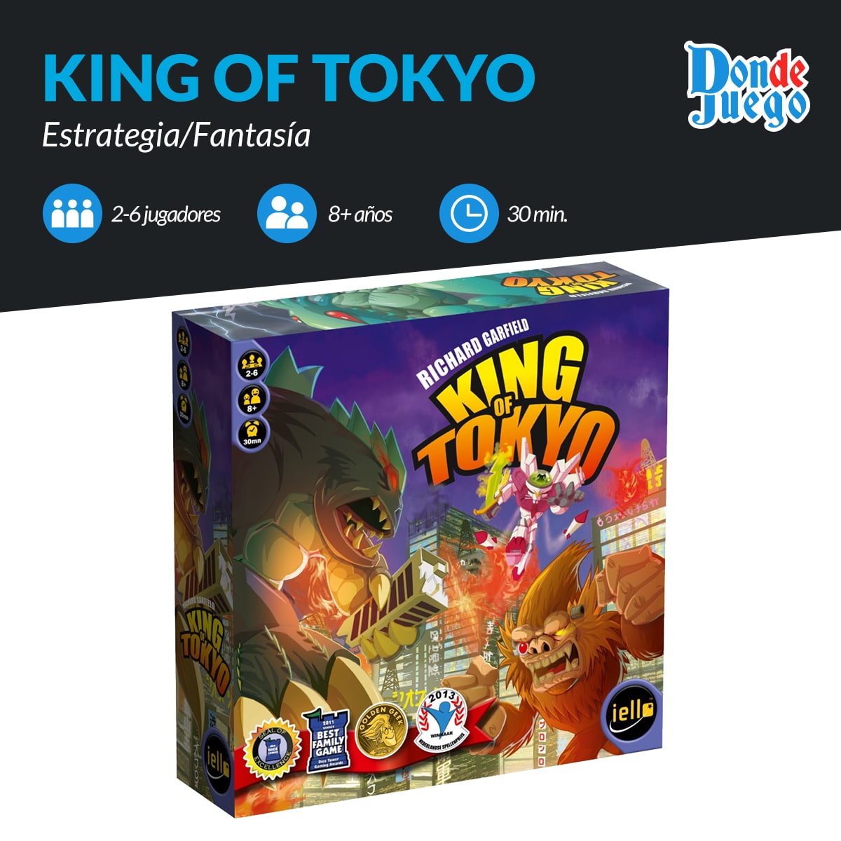 Juego De Mesa King Of Tokyo 2da Edición 