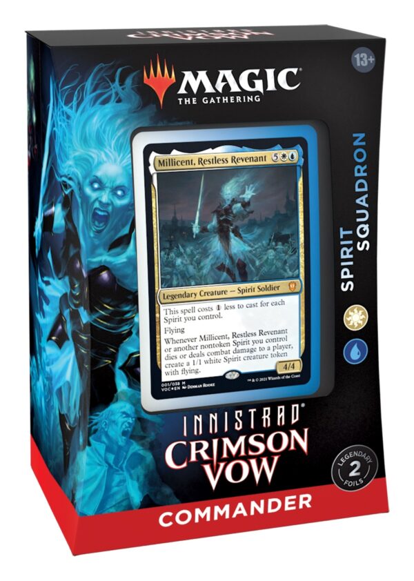 MTG Innistrad: Crimson Vow Commander Deck Spirit Squadron (Blue-White ...