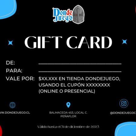 Gift card – $10.000